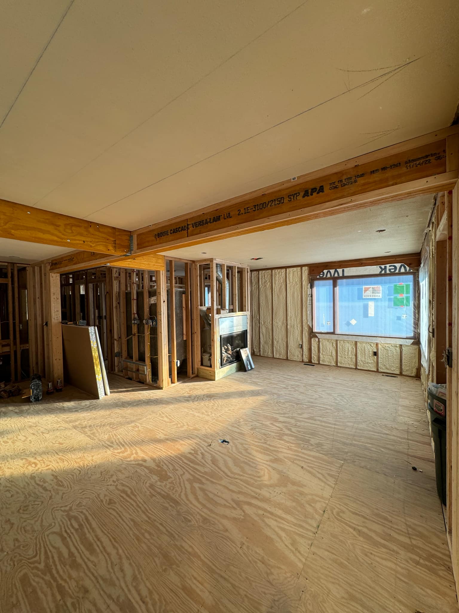 Setting up drywall frame